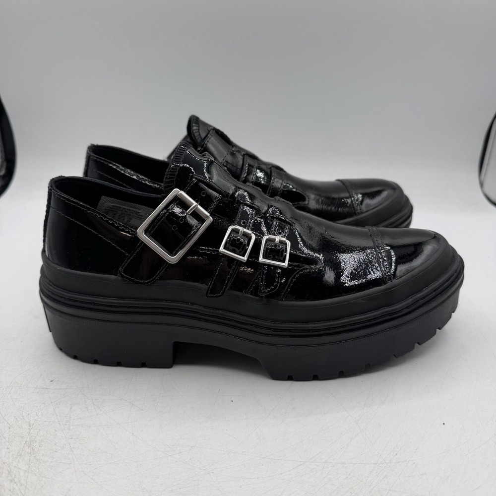 Converse Chuck Taylor Lugged Mary Jane Platform Shoes Womens Sz 8 Black Goth - Picture 2 of 11